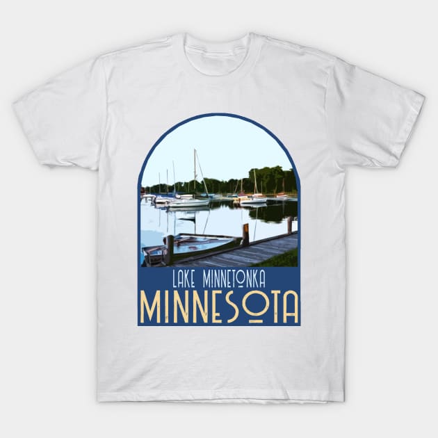 Lake Minnetonka Minnesota Decal T-Shirt by zsonn